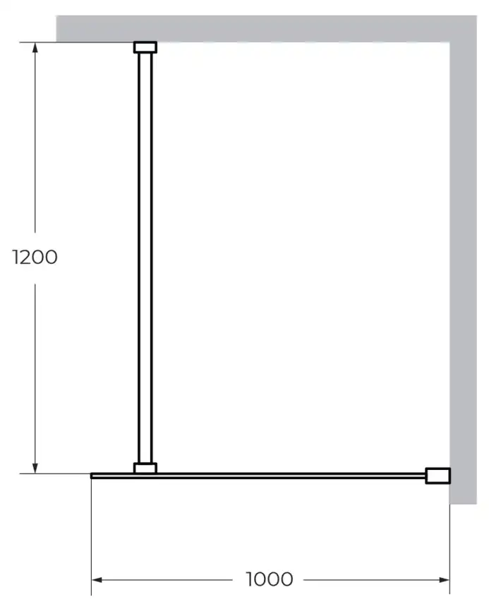 Душевая перегородка CEZARES LIBERTA-L-1-100-120-C-Cr стекло Прозрачное, профиль Хром фото 5