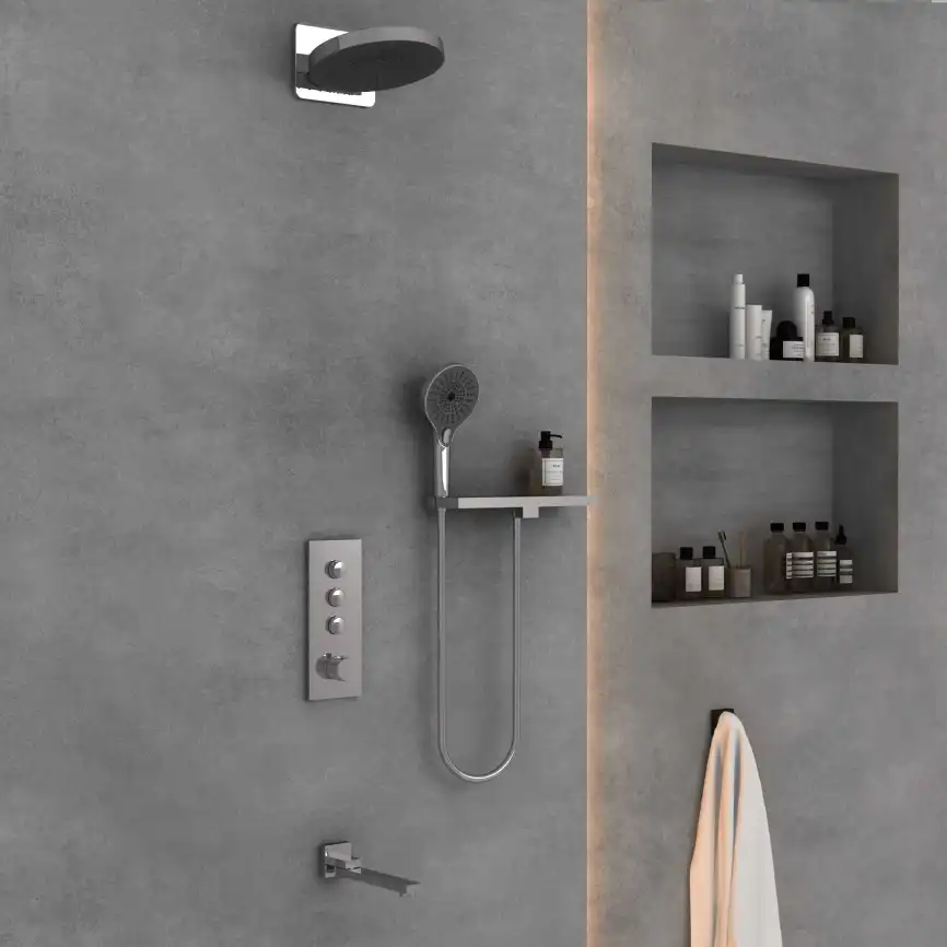 Душевая система  Vincea  VSFW-433TI2RCH VSFW-433TI2RCH встраиваемая, хром фото 1