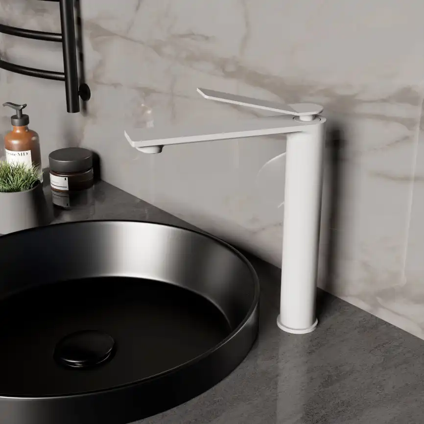 Смеситель для раковины Vincea Verse VBF-2VE2MW однорычажный, белый матовый фото 1