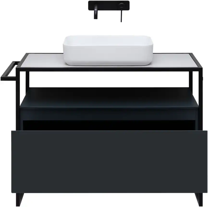 Тумба под раковину Allen Brau Priority 100 1.31003.AM антрацит матовый фото 4