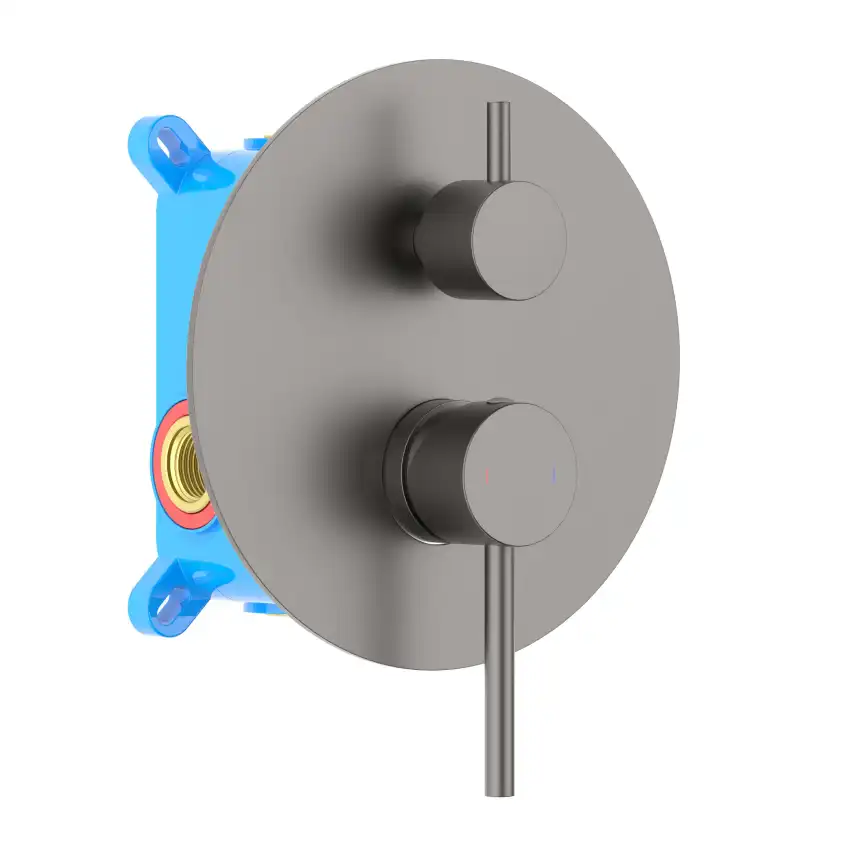 Смеситель для ванны Aquatek Европа AQ1346BGM, Оружейная сталь фото 1