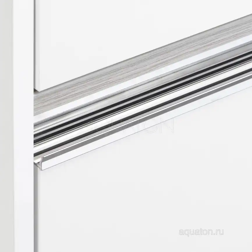 Тумба под раковину Aquaton Лондри 120 под стиральную машину с фасадом 1A235901LH010 напольная цвет, белый глянец фото 6