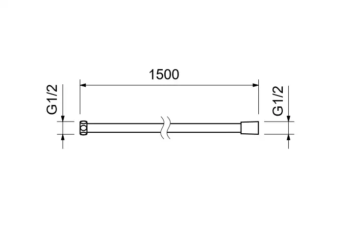 Шланг для душа Aquatek  AQ2105CR, Хром фото 2