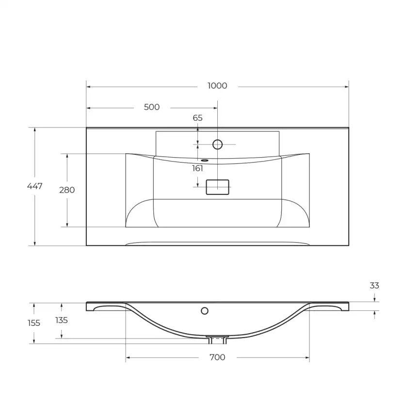 Раковина из литьевого мрамора BelBagno BB1000/445-LV-MR-PR фото 3