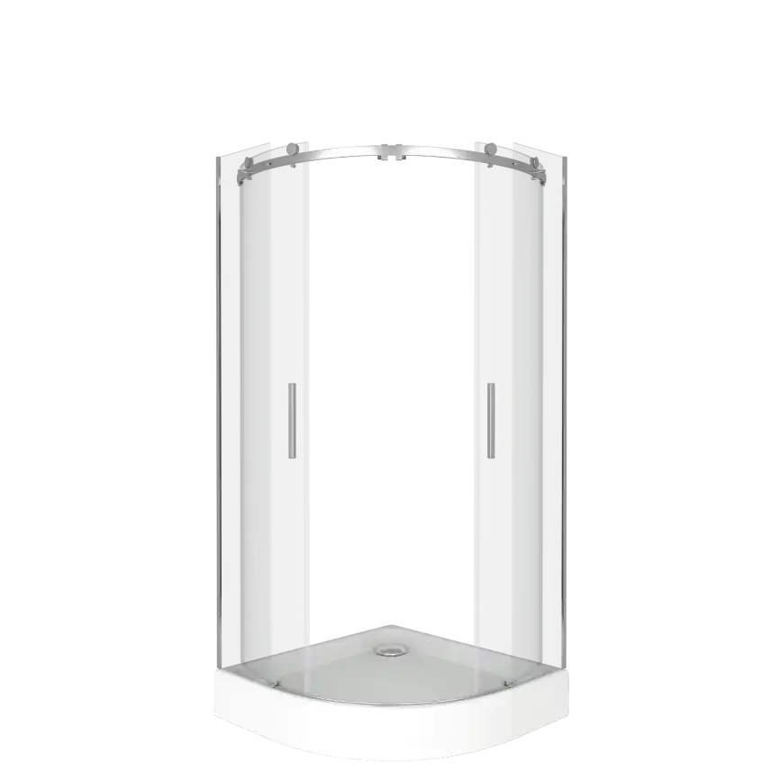 Душевой уголок Good Door GALAXY R-TD-100-C-CH профиль Хром стекло прозрачное фото 3