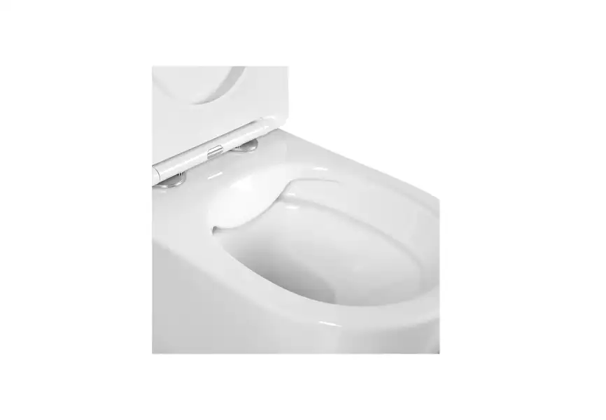 Подвесной унитаз Aquatek Европа AQ1901-00 безободковый, с сиденьем микролифт, Белый фото 7