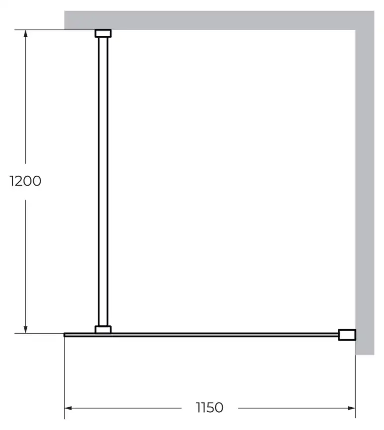 Душевая перегородка CEZARES LIBERTA-L-1-115-120-C-Cr стекло Прозрачное, профиль Хром фото 5