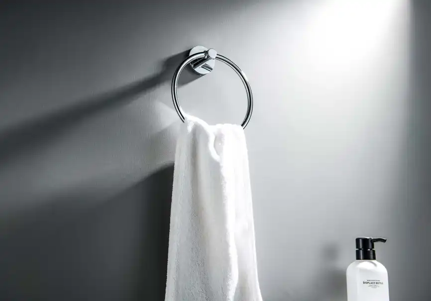 Держатель полотенец кольцо Aquatek Европа AQ4112CR, Хром фото 3