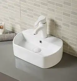 Умывальник CeramaLux 9293 440х290х130 цвет Белый фото 4