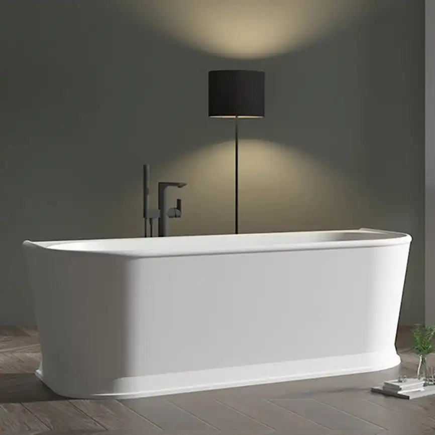 Акриловая ванна Abber 170х80 AB9276, отдельностоящая, Белая глянцевая фото 5