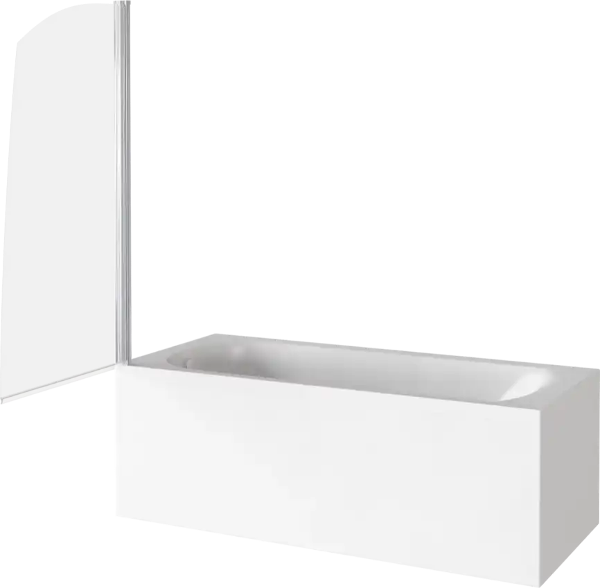 Шторка для ванны Good Door SCREEN R-80-C-CH 80 см, ПД00088, профиль Хром, стекло Прозрачное фото 3