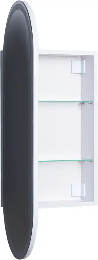 Зеркальный шкаф Aquanet Монте 40 белый, с LED подсветкой, 344786 фото 4