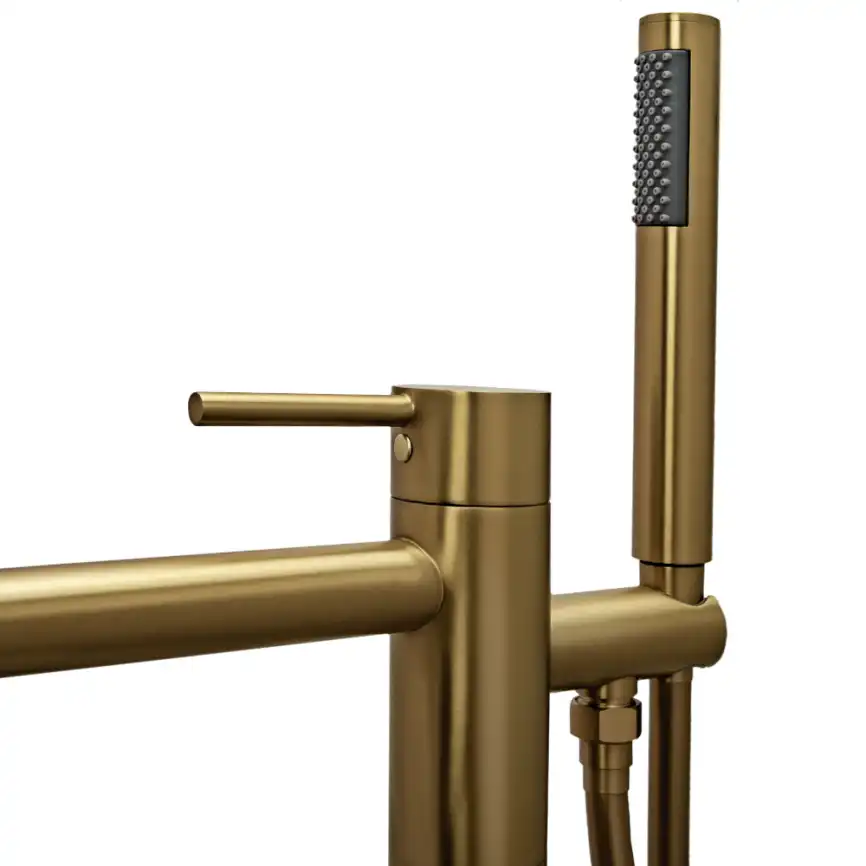 Смесители для ванны AVS Slimmer 811-112-BG напольный, брашированное золото фото 7