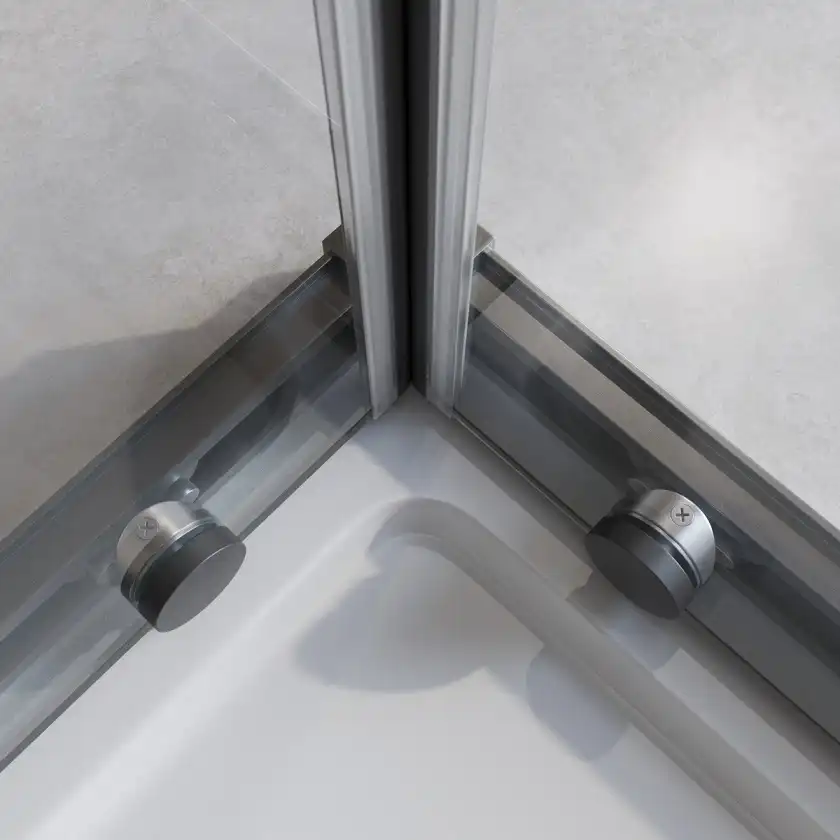 Душевой уголок CEZARES RELAX-304-AH-2-120/90-C-GM стекло Прозрачное, профиль Оружейная сталь фото 3