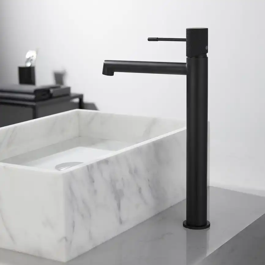 Смеситель для накладной раковины Vincea Desire VBF-1D2MB однорычажный, черный фото 9