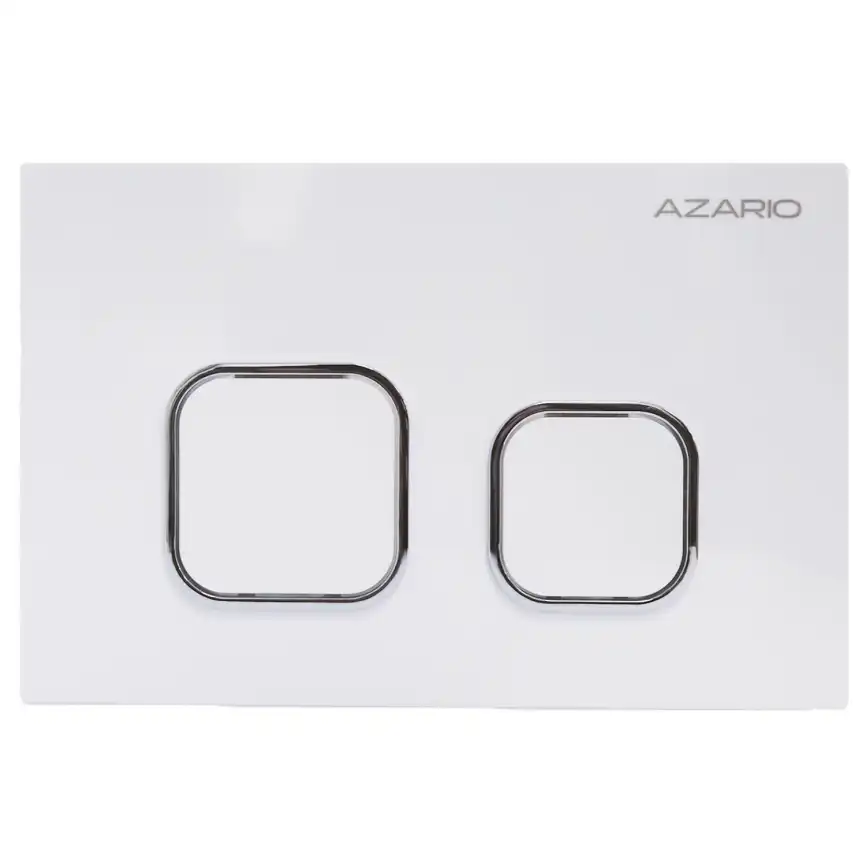 Кнопка смыва AZARIO NEW-TS AZ-ABS-002-W, Белая фото 1