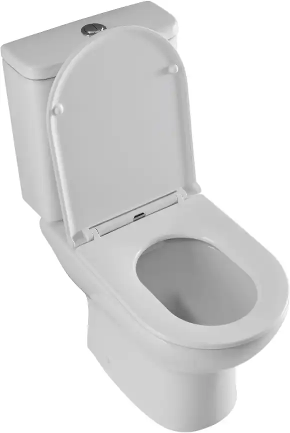 Чаша напольного унитаза Aquanet Ray-C с сиденьем микролифт, белый фото 9