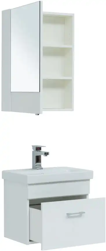 Тумба под раковину Aquanet Нота 50 (Moduo Slim) белый 246955 фото 6