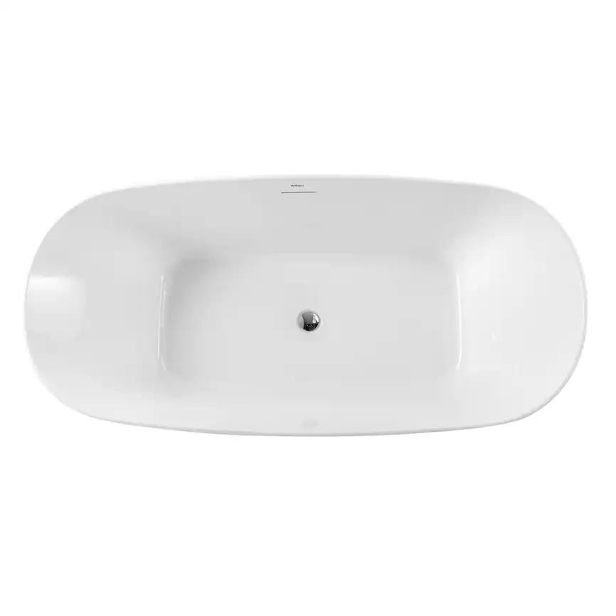 Акриловая ванна BelBagno 170х80 BB415-1700-800, отдельностоящая, Белая глянцевая фото 5