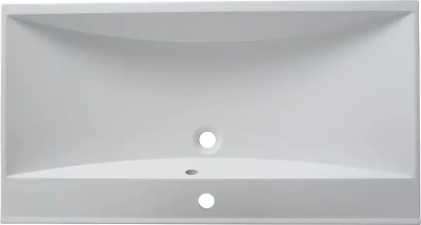 Раковина Aquanet Нота 90 284114 прямоугольная, Белая глянцевая фото 8