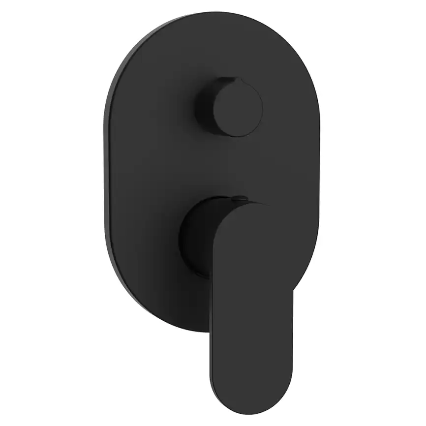 Смеситель для ванны AVS Beauty 811-703-MB встраиваемый, с внутренней частью, черный матовый фото 1