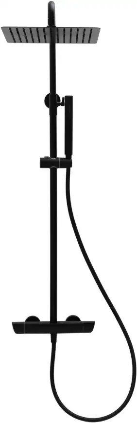 Душевая система Allen Brau Infinity 5.21032-31 с термостатом, черный матовый фото 6