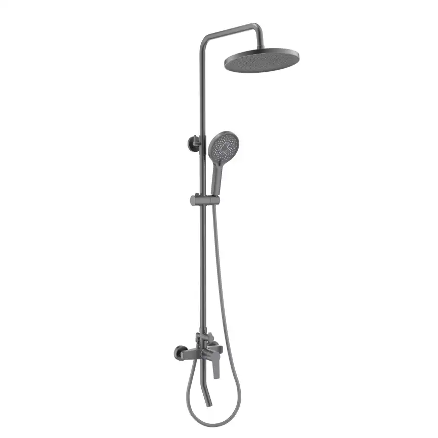 Душевая система Aquatek ЛУГАНО AQ2740BGM, Оружейная сталь фото 1
