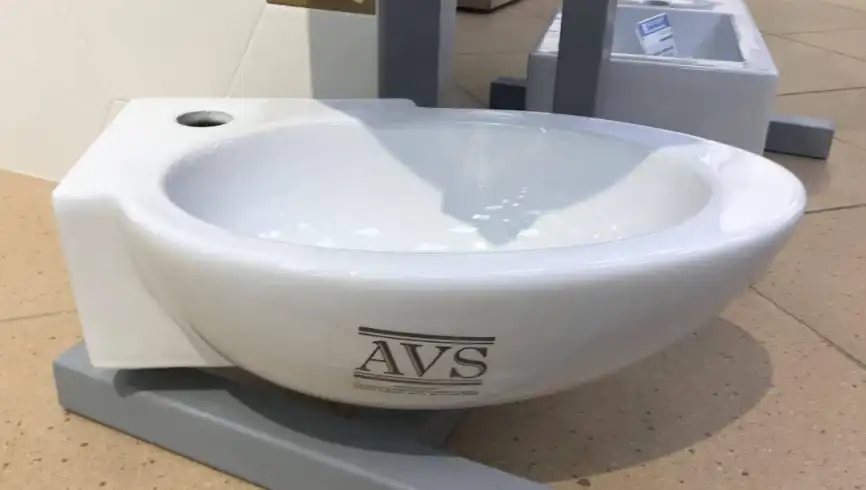 Рукомойник AVS Тиффани 42х28 R, белый фото 3