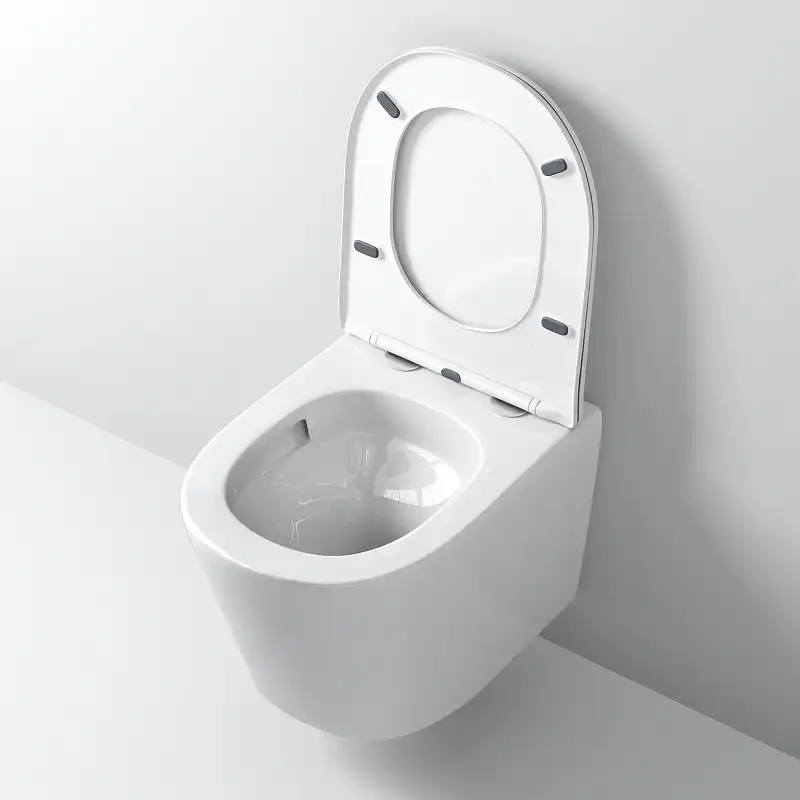 Подвесной унитаз Grossman GR-4477SQ безободковый, смыв торнадо, Белый глянцевый фото 6