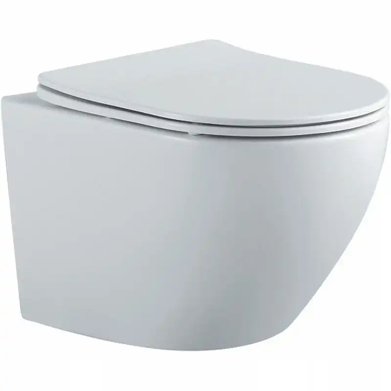 Подвесной унитаз Aquatek Европа AQ1901-MW безободковый, с сиденьем микролифт, Белый фото 1