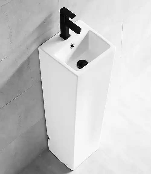 Раковина CeramaLux NB147 340х335х820 Напольная цвет Белый фото 1