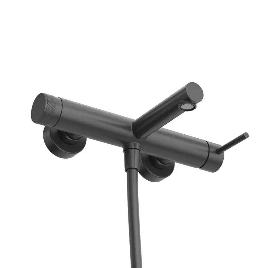 Смеситель для ванны и душа Cezares RELAX-VD-NOP, Черный матовый фото 3