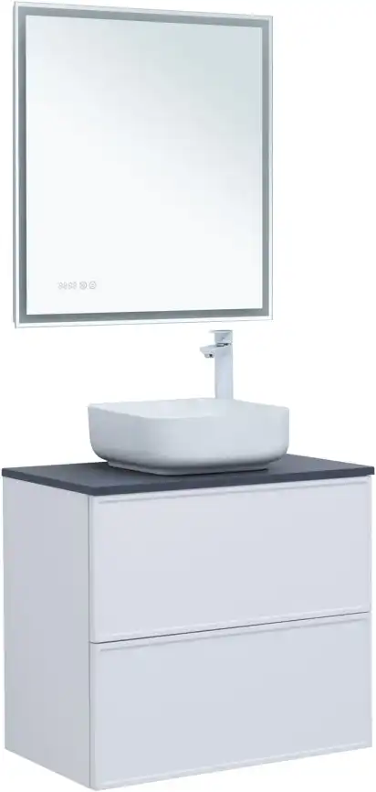 Тумба под раковину Aquanet Арт 75 белый матовый 313255 фото 7