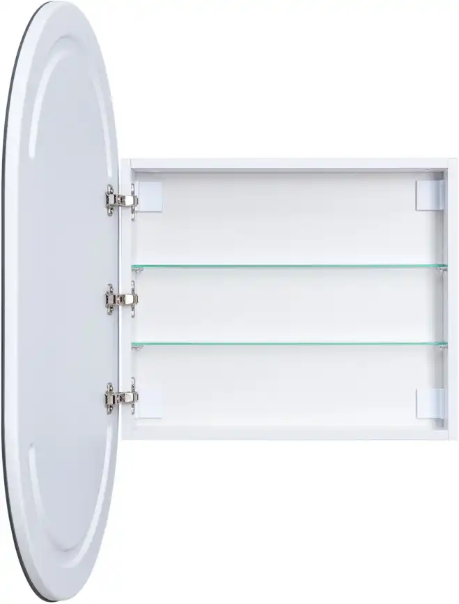 Зеркальный шкаф Aquanet Монте 60 белый, с LED подсветкой, 344788 фото 10