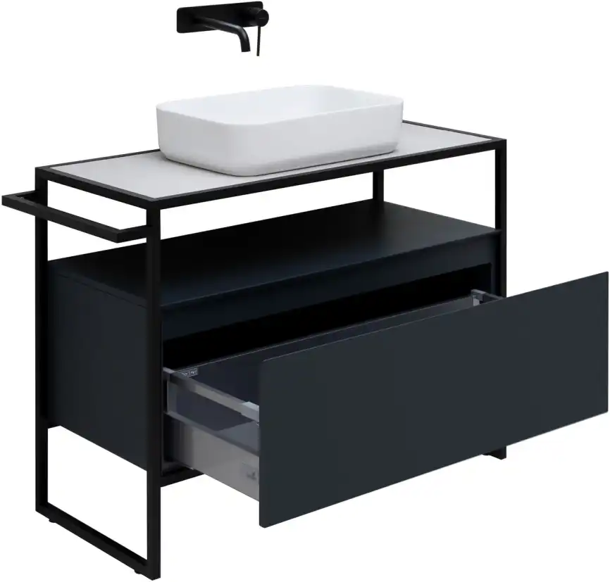 Тумба под раковину Allen Brau Priority 100 1.31003.AM антрацит матовый фото 9