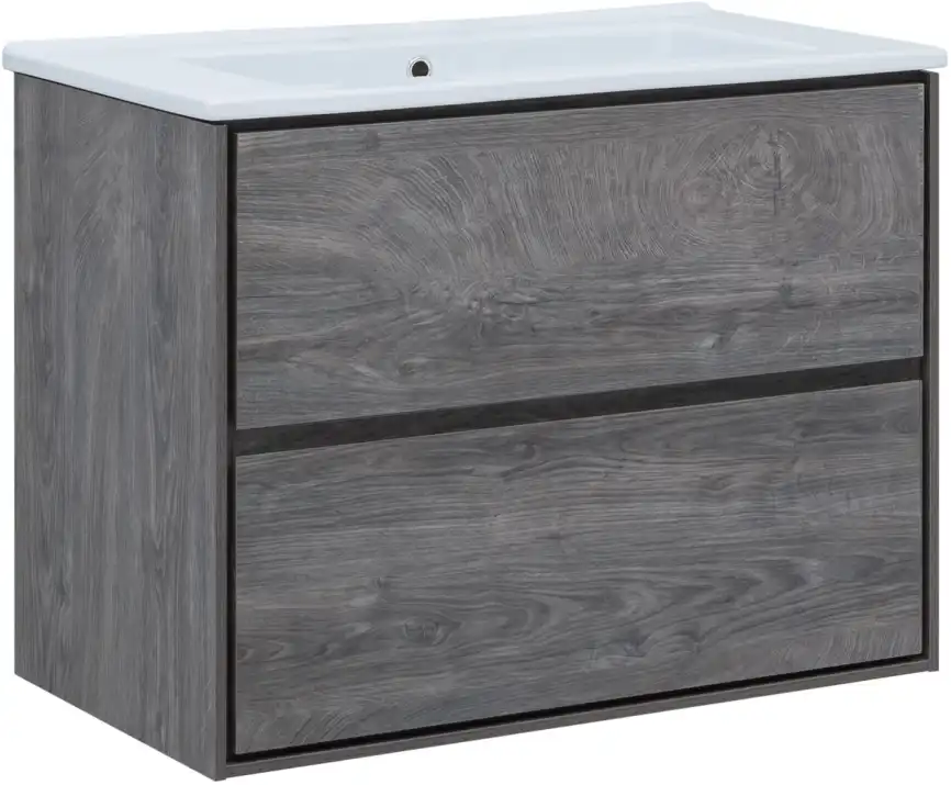 Тумба под раковину Aquanet Милан 85 дуб рошелье, подвесная, 339969 фото 1