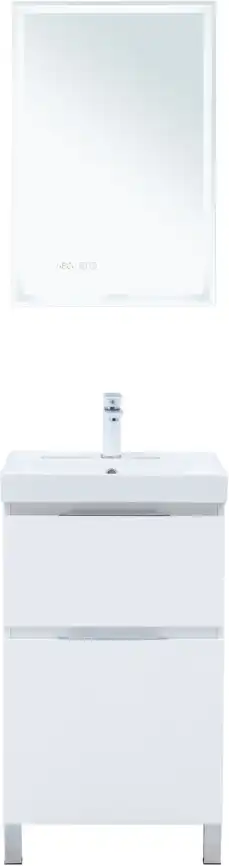 Тумба под раковину Aquanet Алвита New 50 напольная, белый матовый, 344131 фото 9