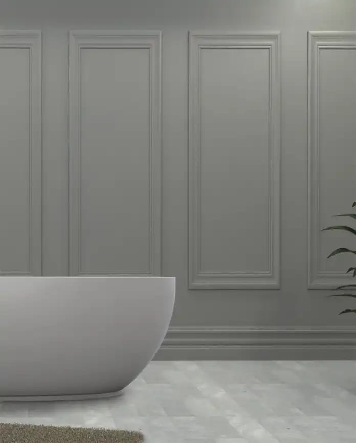 Ванна Abber Stein 150х80 AS9641-1.5 из искусственного камня, Белая матовая фото 6