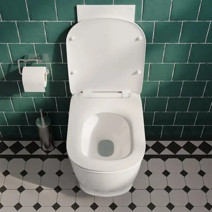 Унитаз подвесной IDDIS Oxford OXFRDSEi25 безободковый, с сиденьем микролифт Белый фото 5