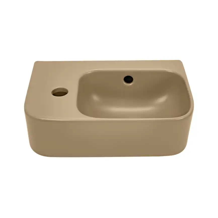 Рукомойник AVS Грэйс 37x25 R, бежевый матовый фото 2