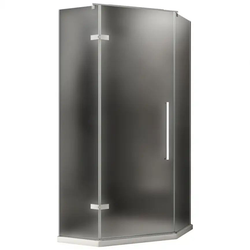Душевой уголок ABBER Ewiges Wasser 90х90 см, AG05090M, профиль хром, стекло матовое фото 1