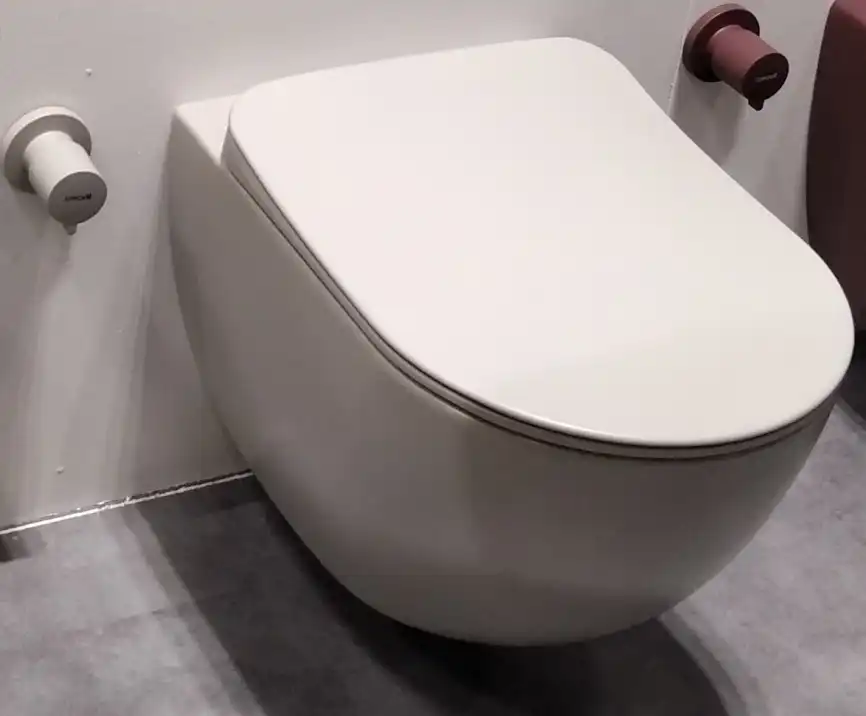 Унитаз подвесной безободковый Creavit Free FE322-11CG00E-0000 с сиденьем микролифт Холодный серый матовый фото 8