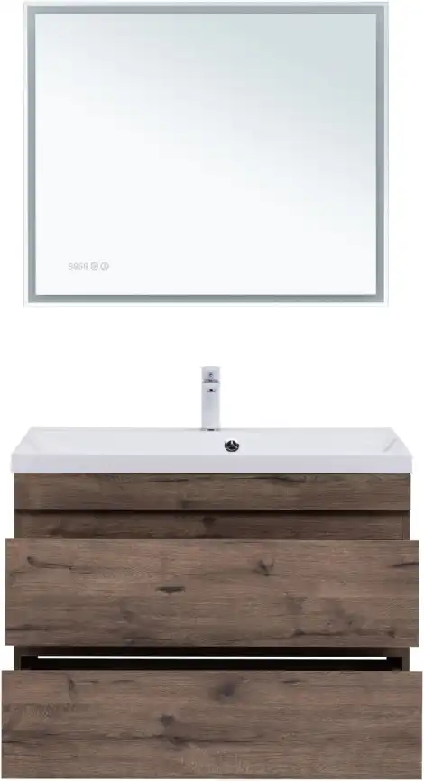 Тумба под раковину Aquanet Нота New 90 дуб веллингтон табак, 334193 фото 8