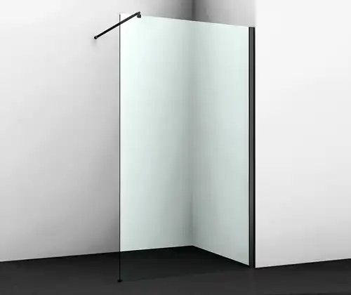 Душевая перегородка WasserKRAFT Abens 20W 120 см, 20W40, профиль Черный, стекло Прозрачное фото 1
