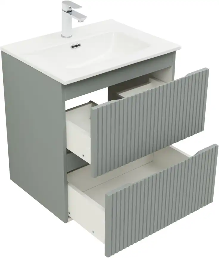 Тумба под раковину Aquanet Джейн (Flat) 60 мисти грин 335432 фото 4