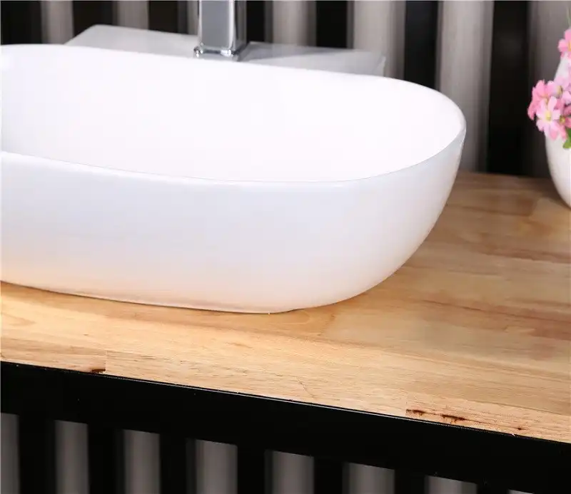 Умывальник CeramaLux 9234 570х400х120 цвет Белый фото 10