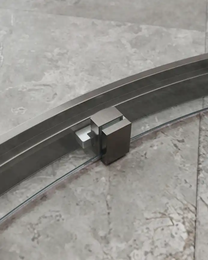 Душевой уголок CEZARES MOLVENO-RH-1-110/90-C-GM-IV стекло Прозрачное, профиль Оружейная сталь фото 4