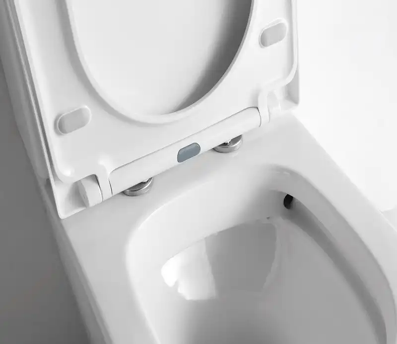 Унитаз-компакт CeramaLux NS-2178, безободковый, с бачком и сидением микролифт Белый фото 3