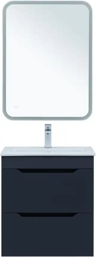 Тумба под раковину Aquanet Практика 60 маренго (2 ящика), 330458 фото 10