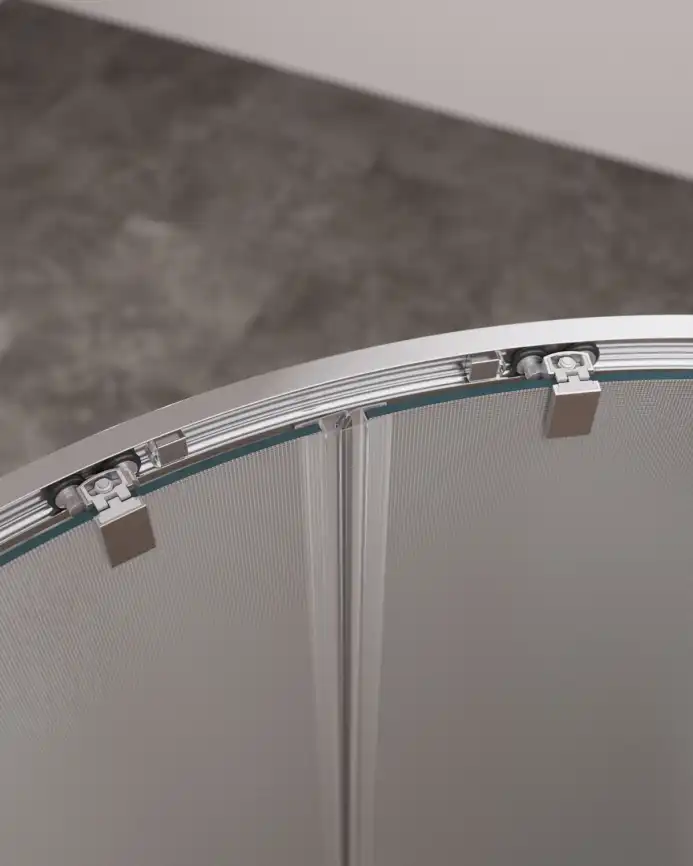 Душевой уголок CEZARES MOLVENO-R-2-90-P-Cr стекло Матовое рифленая, профиль Хром фото 3